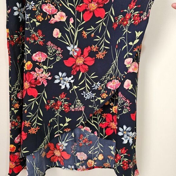 NEW W/O TAG LOFT HIGH LOW FLORAL WRAP STYLE BOHO SKIRT SIZE 12 / L - Picture 8 of 14